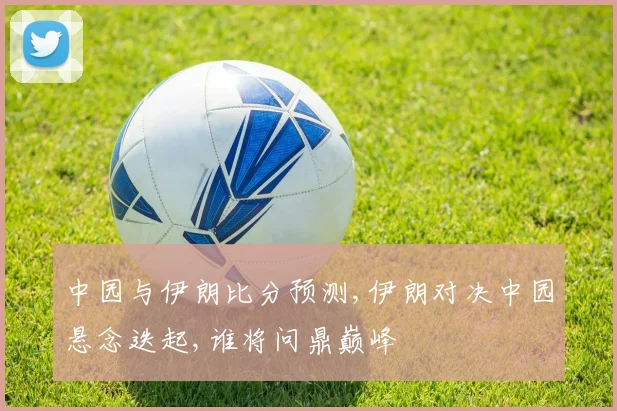 中园与伊朗比分预测,伊朗对决中园悬念迭起,谁将问鼎巅峰